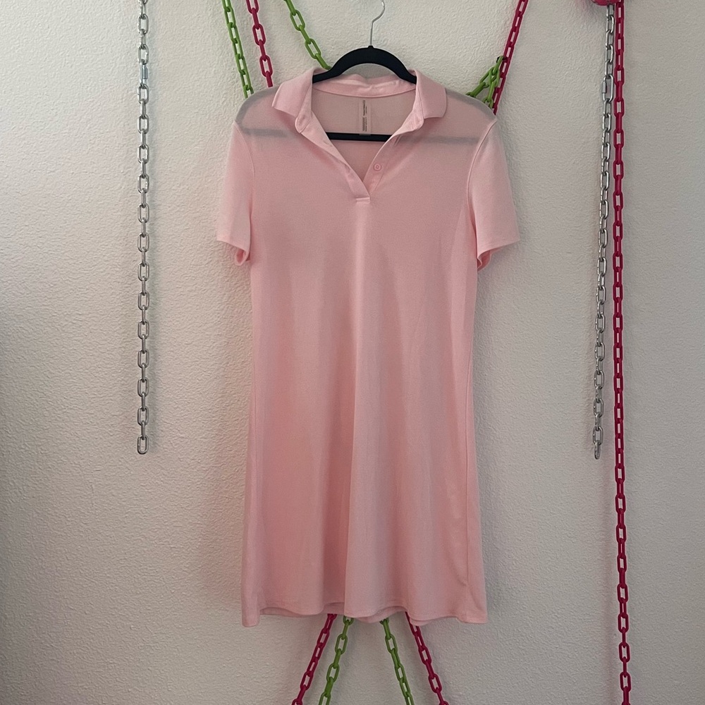 Light Pink Outdoor Voices polo style dress